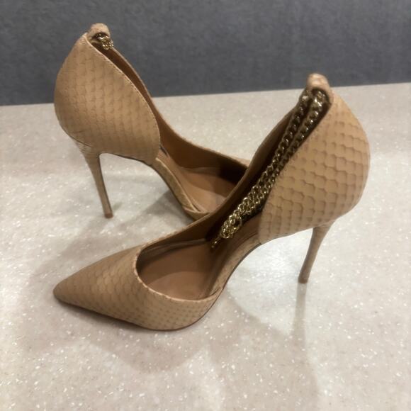 BCBGMAXAZRIA Nexxa Women's Size 6 Almond Snake Print Carrano Dress Pump Heels - Picture 6 of 11